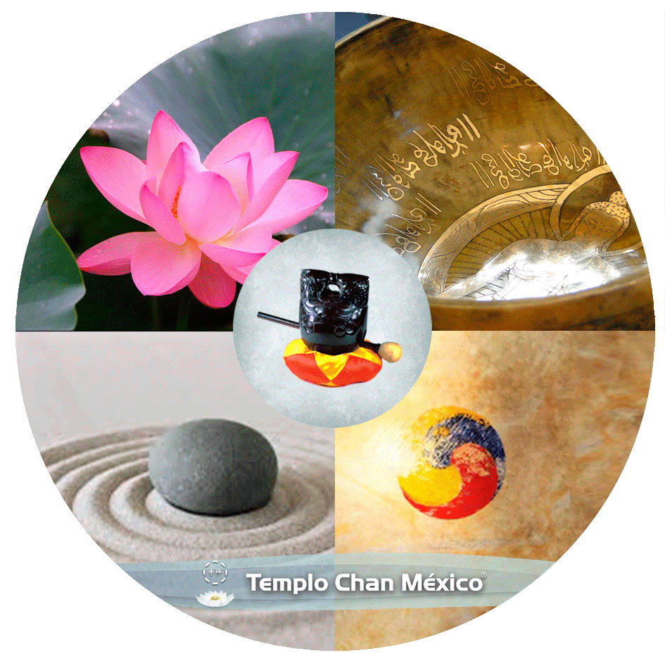 Formación budista Foto Propiedad del Templo Chan México